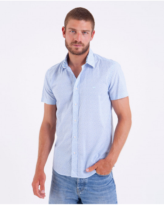 Chemise manches courtes à motifs