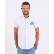 Chemise manches courtes en seersucker