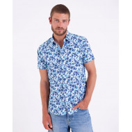 Chemise manches courtes à imprimé fleuri