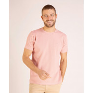 T-shirt uni en maille cloquée