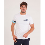 T-shirt à manche droite tricolore