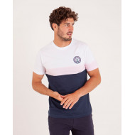 T-shirt colorblock à manches assymétriques