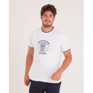 T-shirt uni en jersey avec broderie