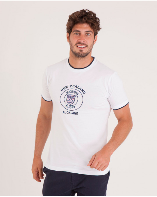 T-shirt uni en jersey avec broderie