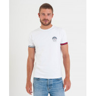 T-shirt uni avec print poitrine