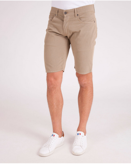 SHORT 5 POCHES COTON LYCRA IMPRIME