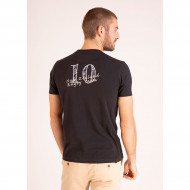 Tee-shirt uni à logo écusson et broderie 10 dos