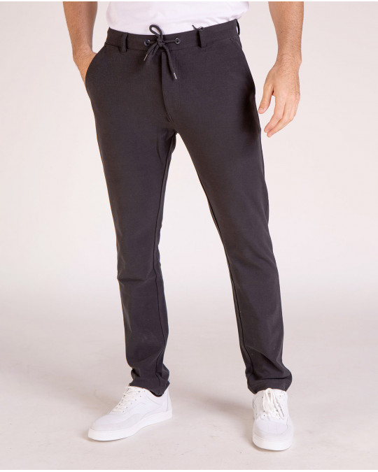 Pantalon décontracté à taille élastique