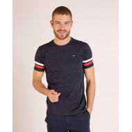 Tee-shirt uni à broderie dos