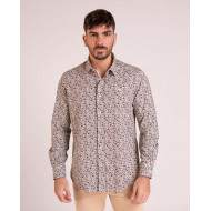 Chemise manches longues fleurie