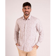 Chemise manches longues à motif abstrait