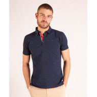 Maillot manches courtes uni avec broderie dos