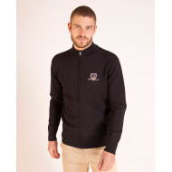 Cardigan zippé à col montant