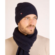 Bonnet uni bleu marine