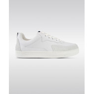 Baskets en cuir blanc