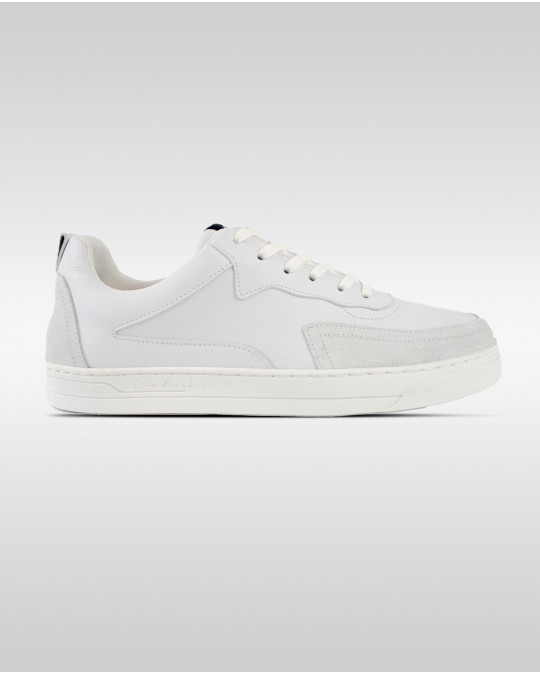 Baskets en cuir blanc