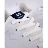 Baskets en cuir blanc