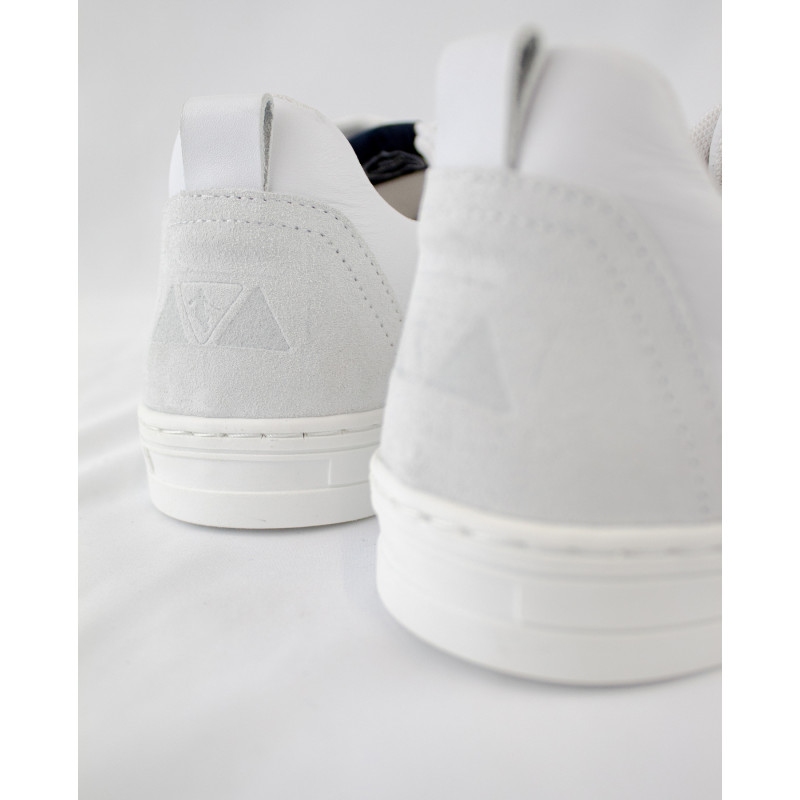 Baskets en cuir blanc