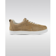 Baskets en cuir beige