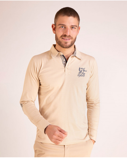 Maillot manches longues avec broderie et détails fleuris