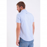 Chemise manches courtes bleu ciel