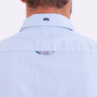 Chemise manches courtes bleu ciel