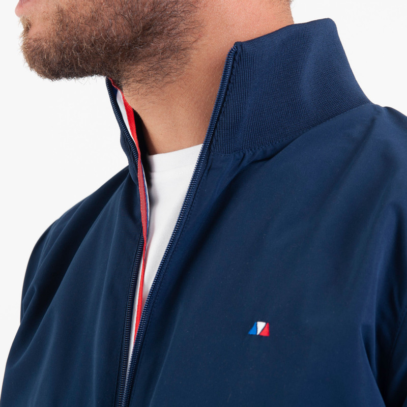 Veste mi-saison polyester bleu marine