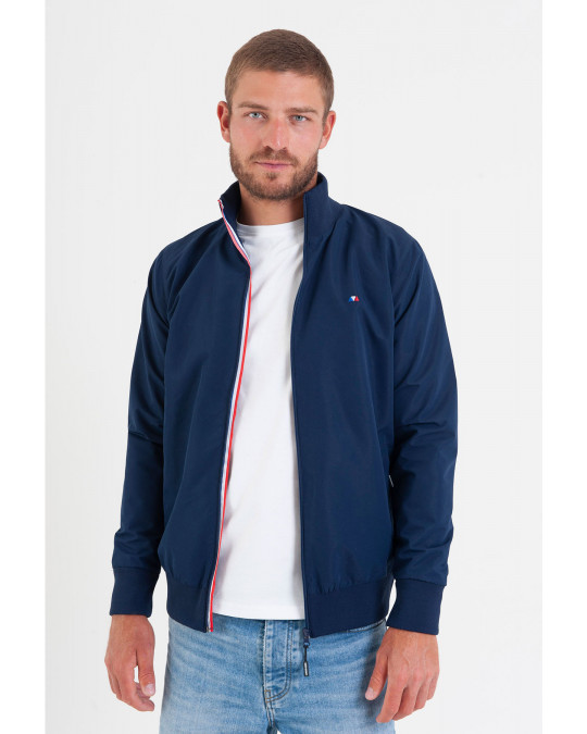 Veste mi-saison polyester bleu marine