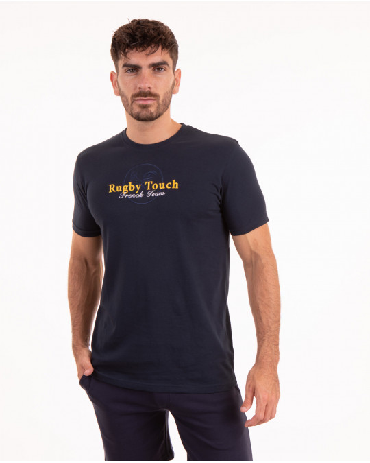 T-shirt manches courtes avec broderie poitrine