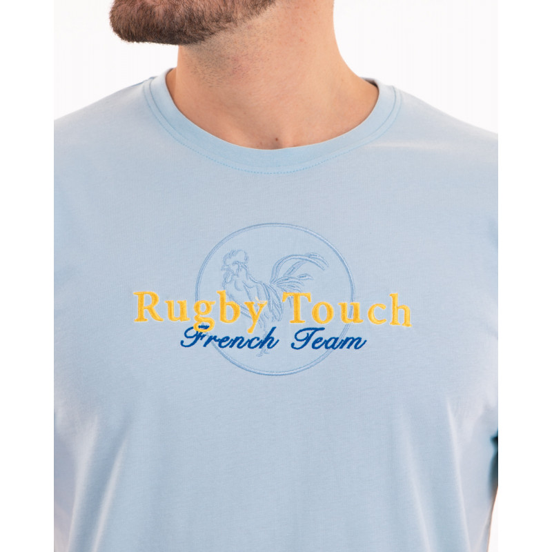 T-shirt manches courtes avec broderie poitrine