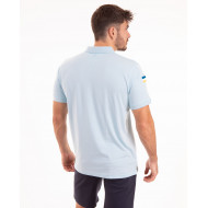Polo manches courtes avec badge PVC poitrine