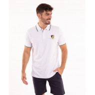 Polo manches courtes avec écussons brodés