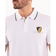 Polo manches courtes avec écussons brodés