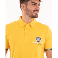 Maillot manches courtes avec écussons et broderies