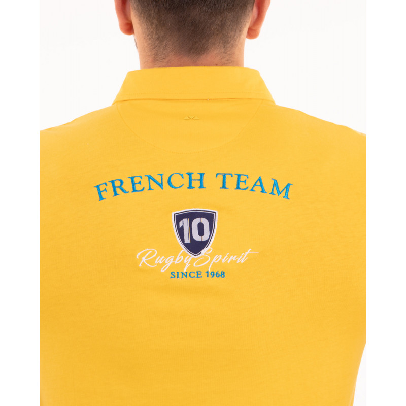 Maillot manches courtes avec écussons et broderies