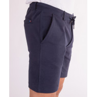 Short uni à taille élastique et cordon de serrage