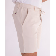 Short uni à taille élastique et cordon de serrage