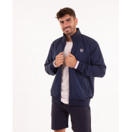 Veste unie à col montant