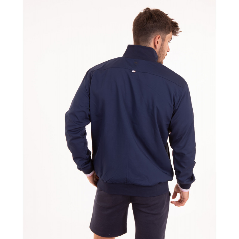 Veste unie à col montant