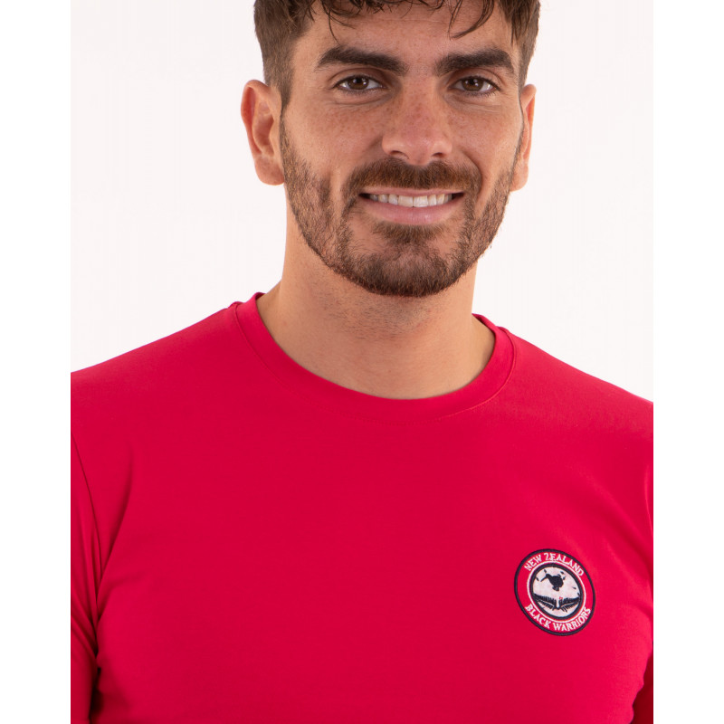 T-shirt manches courtes uni avec broderies