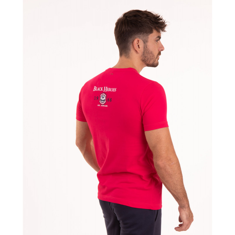 T-shirt manches courtes uni avec broderies
