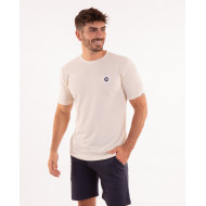 T-shirt manches courtes uni en maille piquée