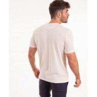 T-shirt manches courtes uni en maille piquée