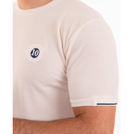 T-shirt manches courtes uni en maille piquée