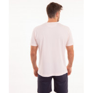 T-shirt manches courtes uni avec patch 3D