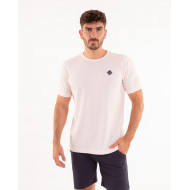 T-shirt manches courtes uni avec patch 3D