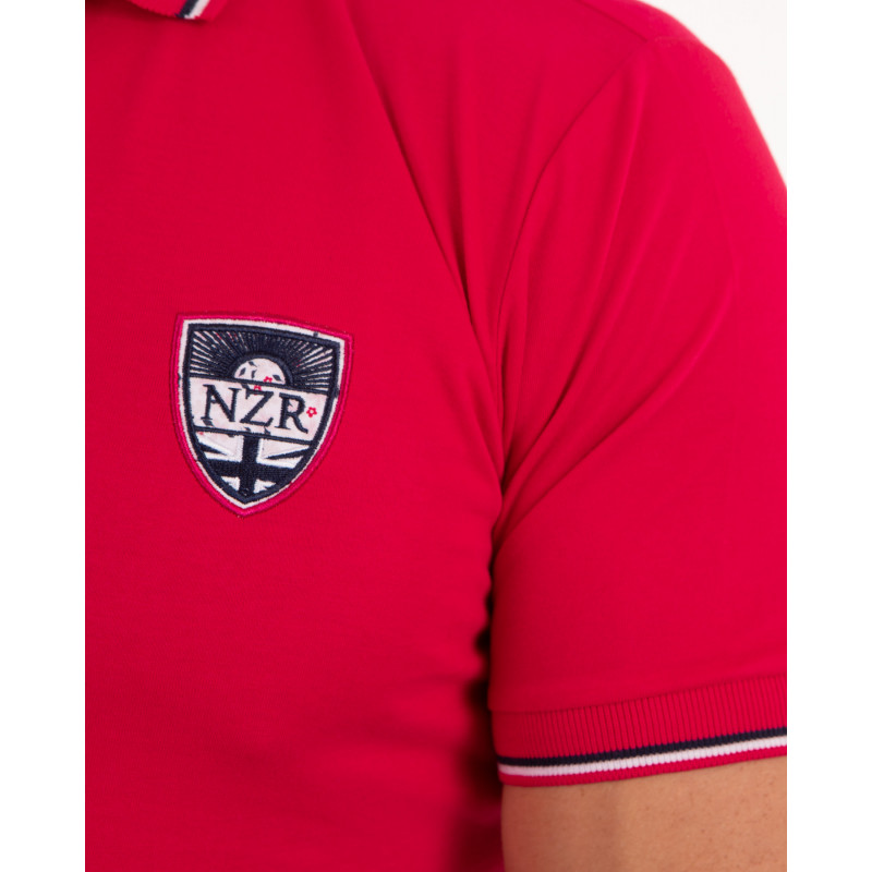 Maillot manches courtes avec broderies à la poitrine