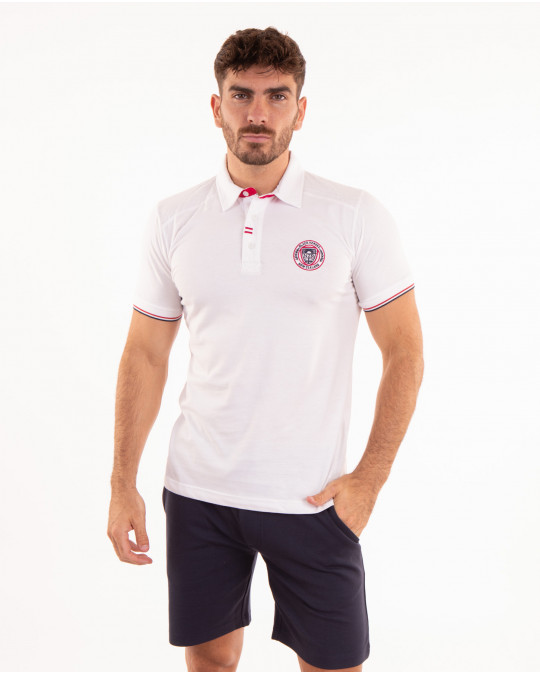 Maillot manches courtes uni avec surpiqures sur les épaules