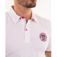 Maillot manches courtes uni avec surpiqures sur les épaules