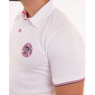 Maillot manches courtes uni avec surpiqures sur les épaules